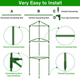 4 Pack Tomato Cages for Garden, Tomato Cage Trellis, Garden Cage Heavy Duty