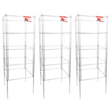 Cedar Ridge Square Foldable Tomato Cages - Heavy Duty Plant Support for Vegetable Garden, Vegetables, and Flowers - Stakes and Trellis for Climbing Plants - Made in The USA (13x40) - 3-Pack