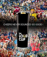 The LoudCup Tumbler + Stadium Horn - Insulated Cup Reusable Water Bottle Coffee Travel Mug - Worlds Loudest Cup for Game Day