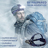 DanForce Headlamp. USB Rechargeable LED Head Lamp. Ultra Bright CREE 1080 Lumen Head Flashlight + Red Light. HeadLamps for Adults, Camping, Outdoors & Hard Hat Work. Zoomable IPX54 Headlight