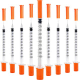 120 PACK U-100 Syringes, 30G 5/16" (8mm) 1ml/cc Disposable Syringe, Individual Wrapped, Lab Supplies