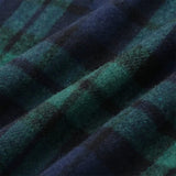 Kinghua Green Plaid Skirt Christmas Dresses for Women 2025 Winter Clothes Outfits Wool Tartan Flannel Tweed Mini Skirt (Green, L)