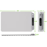 Food Warming Mat Electric Tray: YTLAD Silicone Heating Pad with 6 Level Adjustable Temperature and 5 Hours Timer & Family Lock, Foldable Food Warmers for Parties, Daily Use (Grey, 25.6" x 15.55")