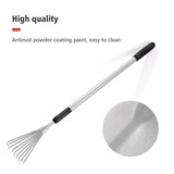 Extendable Handle Shrub Rake for Clean Debris Lawn Shrub Bush and Flowers