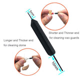 NanoCare Wax Guards for Widex/Phonak/Unitron and Resound Hearing Aids with Cleaning Tools Kit and Carry Case-24Filters