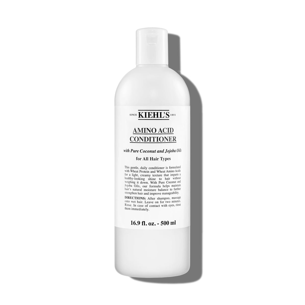 Kiehl's Amino Acid Conditioner, Strengthening and Moisturizing Hair Treatment, with Amino Acids, Jojoba and Coconut Oil to Improve Manageability and Added Shine - 16.9 fl oz