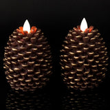 Wondise Flameless Candles with 6H Timer Battery Operated