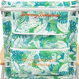 Tommy Bahama 5-Position Classic Lay Flat Backpack Beach Chair with Cooler and Cup Holder, Portable Folding Beach Chair for Tanning, Tropical Leaves