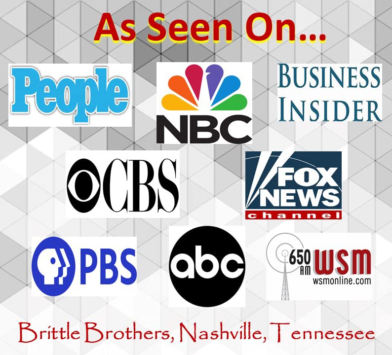 Brittle Brothers Peanut Brittle - Nashville Tennessee Voted #1 More Nuts Less Sugar Gift Set Cashew Pecan Bacon Corporate Christmas Mother Father Birthday Chocolate Sweet Snack Treateet Candy