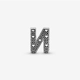 PANDORA Letter N Alphabet Charm - Compatible Moments Bracelets - Jewelry for Women - Gift for Women in Your Life - Made with Sterling Silver