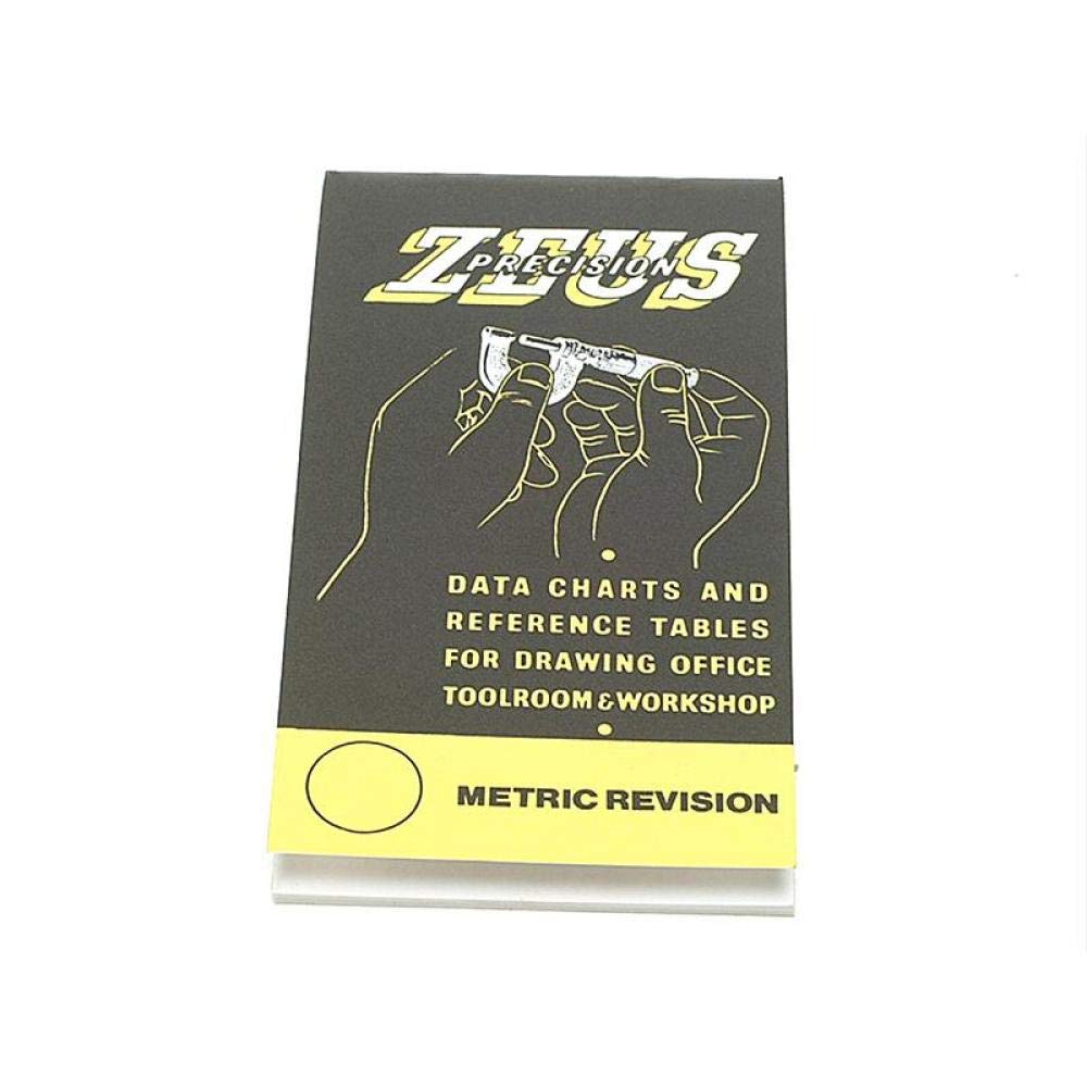 Zeus precision data charts and reference tables for drawing office, toolroom & workshop
