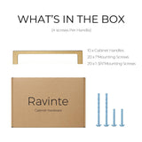 Ravinte 10 Pack Solid 5 Inch Square Cabinet Handles Champagne Bronze Cabinet Pulls Drawer Pulls Kitchen Cabinet Hardware Kitchen Handles