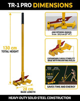 Maukeep Heavy Duty Tree Puller (0-4"), Large Sapling Puller, Manual Tool Uses High Leverage to Fully Uproot Stubborn Shrubs, Vines & Saplings | Ergonomic Heavy Duty Garden & Landscaping Tool (Yellow)