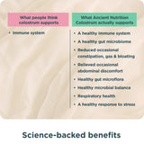 Ancient Nutrition Colostrum Superfood Powder, Grass Fed Bovine Colostrum, Supports Healthy Gut Microbiome and Immune System, Clinically Studied Lactoferrin & Probiotics, Unflavored, 60 Servings