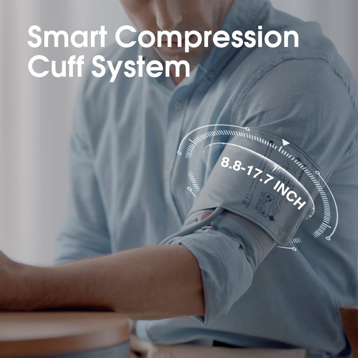 yuwell Blood Pressure Monitor for Home Use, Digital Monitors with Wide Range Arm Cuff, 99 Memories and Voice Broadcating, Batteries and AC Adapter inluded, Style 660 Series