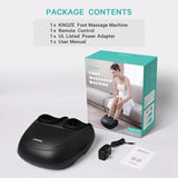 KNQZE Foot Massager Machine with Heat, Shiatsu Deep Kneading Foot Massager with Remote, Compression, Multi-Massage Modes, Auto-Off Timers, Gifts for Women Men, FSA or HSA Eligible