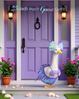Pextian Mermaid Goose Outfits, 23 inch Bikini Porch Goose Summer Outfit. Cute Goose Clothes for Cement Goose Statue Decor