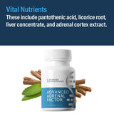 ADVANCED BIONUTRITIONALS – Advanced Adrenal Factor, Adrenal Gland Support for Cortisol, Energy, Adrenal Gland Function, Adrenal Cortex Extract, Non GMO, Gluten Free, Dairy Free, Vegan (120 Tablets)