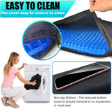 Helishy Gel Seat Cushion for Long Sitting - 1.65inch Double Thick Cooling Egg Seat Cushion for Back, Hip, Sciatica, Coccyx, Tailbone Pain Relief - Office Chair Car Seat Cushion – Wheelchair Cushions