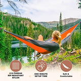 SZHLUX Camping Hammock Double & Single Portable Hammocks with 2 Tree Straps, Great for Hiking,Backpacking,Hunting,Outdoor,Beach,Camping
