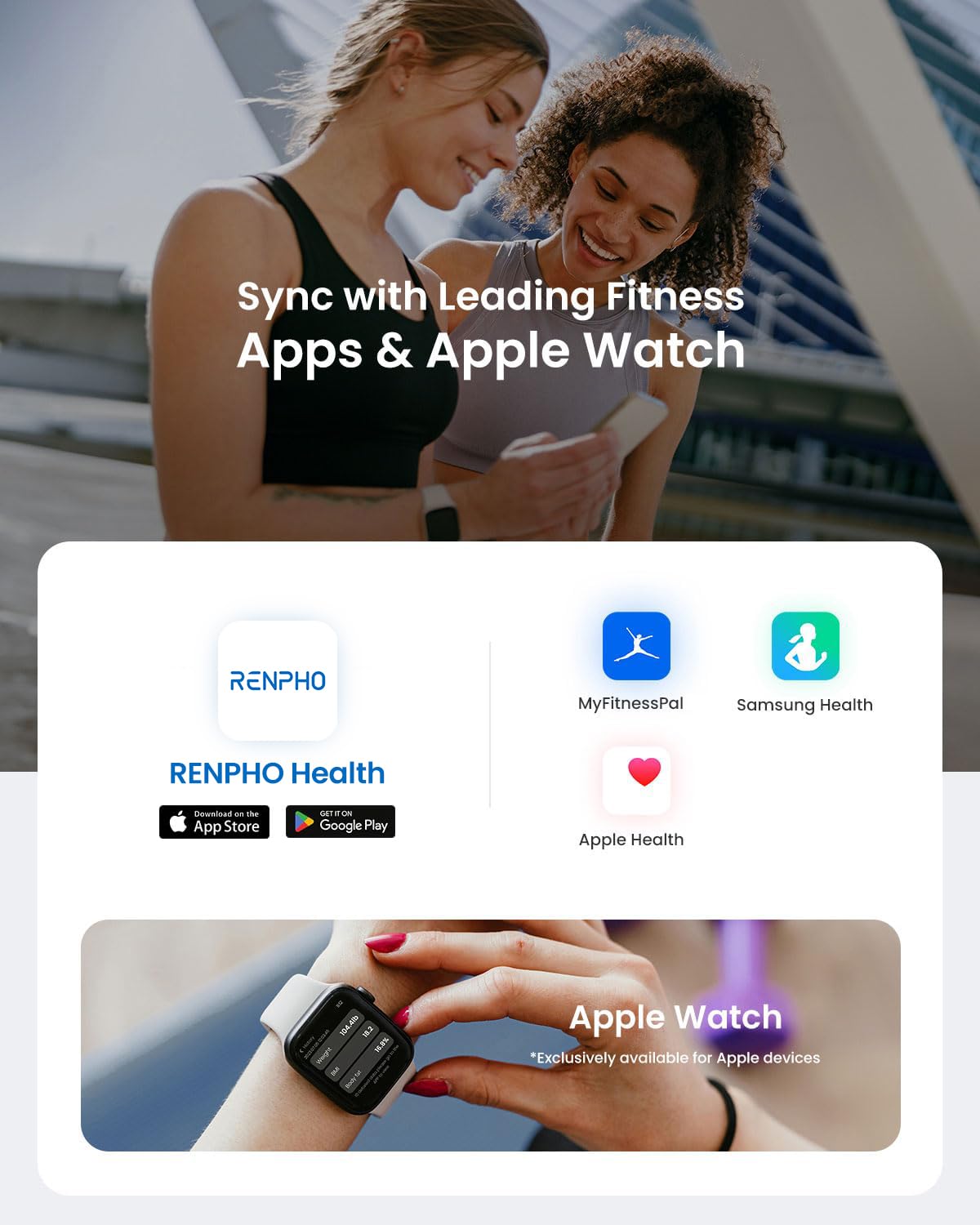 RENPHO Smart Scale for Body Weight, FSA HSA Eligible, Digital Bathroom Scale BMI Weighing Bluetooth Body Fat Scale, Body Composition Monitor Health Analyzer with Smartphone App