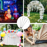 CEWOR 30 Pack 12 Inch Rebar Stakes, J Hook Galvanized Ground Stakes Heavy Duty Chain Link Fence Stakes Metal Ground Anchors for Tent Camping, Trampoline, Outdoor Garden Decorations