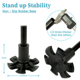 Honmido Walking Cane Foldable for Men & Women Seniors for Balance,Self Standing Folding Cane,Height Adjustable Anti-Slip Lightweight Alloy Walking Stick Collapsable for Travel Mobility Aid (Black)