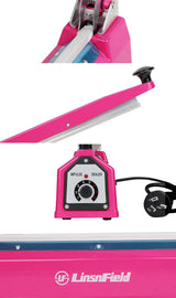 LinsnField Sealer Pro, Patented 8-inch Impulse Heat Sealer, 2-mm Sealing Width Super Heavy Duty Bag Sealing Machine with Extra 2 Replacements, 1Fuse Included, Dragon Fruit