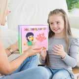 19Pcs 18 inch Girl Doll Accessories Case Luggage Travel Play Set with Clothes Camera Travel Pillow Bag Dress Glasses Stuff Fit 18 inch Doll Christmas Birthday Gift