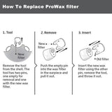 ProWax Filters Hearing Aid Supplies for ProWax Oticon, Prowax Replacement for Oticon Prowax Receives (2mm/3 Packs)