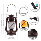 Marlrin USB Rechargeable Lanterns 2 Pack with Remote Control 4 Modes Lights