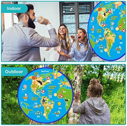 BooTaa 29" Large Dart Board for Kids, Kids Dart Board with Sticky Balls, Boys Toys, Indoor/Sport Outdoor Fun Party Play Game Toys, Birthday Gifts for 3 4 5 6 7 8 9 10 11 12 Year Old Boys Girls