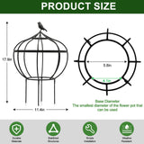 aboxoo Sturdy Metal Garden Obelisk Trellis, 11.5"x11.5"x18" Plant Support