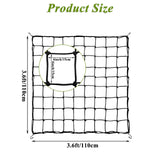 GBACHOOSE 2 Pack 5x5 ft Elastic Trellis Netting for Grow Tent, Heavy Duty Plant Support Net with Steel Hooks and 100 Zip Ties, Black Garden Trellis Net for Tomatoes, Cucumbers, Vines