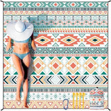 Beach Blanket Waterproof Sandproof Extra Large Beach Mat 79" X 83"/120"x108"for 1-8 Adults Quick Drying Durable Outdoor Picnic Mat for Beach Travel Camping Hiking