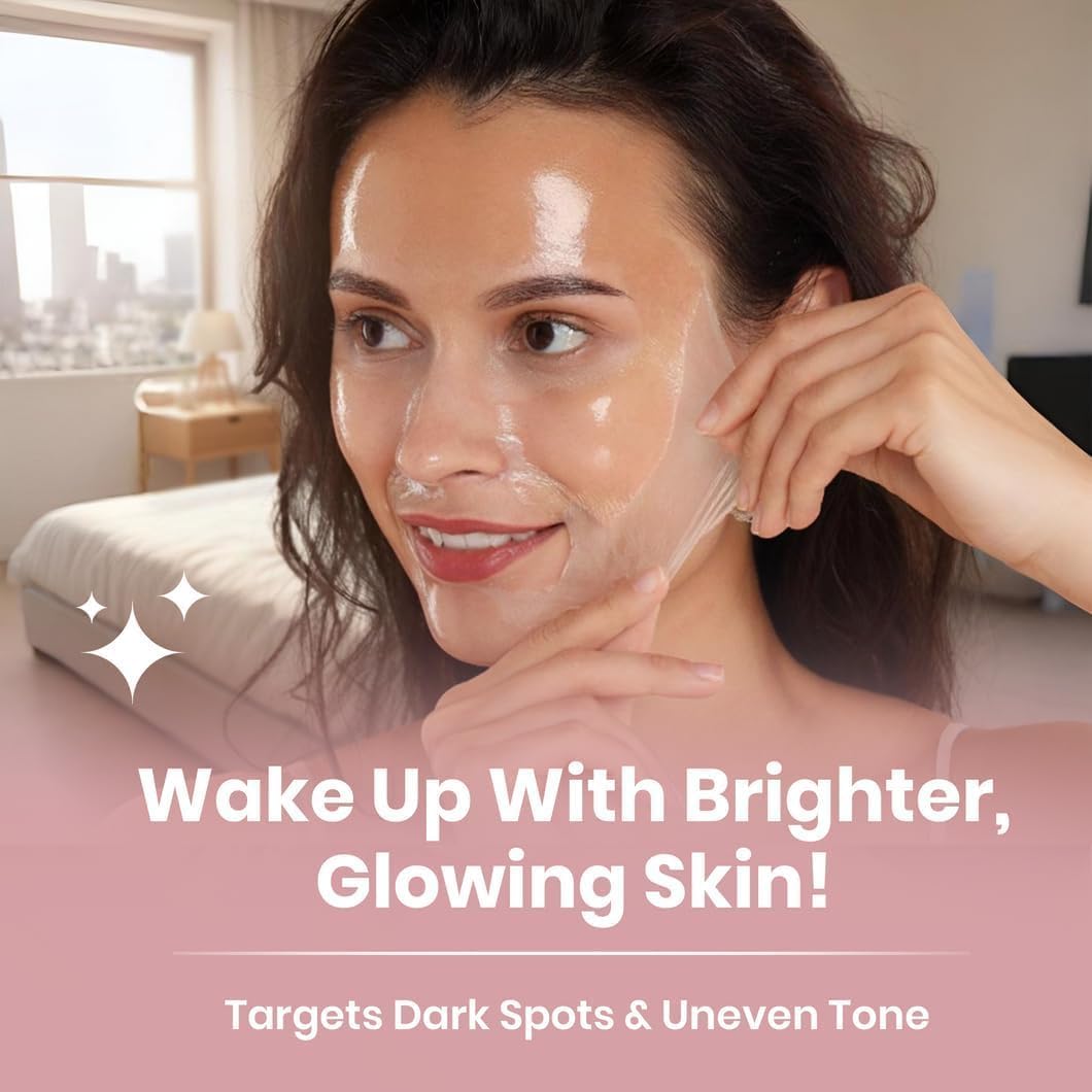 Official YURI Collagen Overnight Wrapping Peel Off Face Mask, Overnight Collagen Face Mask Easy Peel Off Facial Mask Skin Care Night Mask, Reduce Fine Lines & Dullness, Anti-Aging Skin Car
