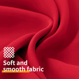 YoungsTex Red Blackout Curtains 63 Inch Length for Bedroom - Grommet Room Darkening Window Drapes Thermal Insulated for Christmas Living Room, 2 Panels, 42 x 63 Inch