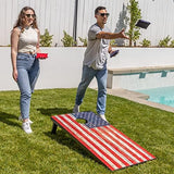 GoSports Portable Cornhole Sets, 8 Styles – Choose 4 x 2 ft or 3 x 2 ft - Boards Include 8 Bean Bags, Travel Case, and Game Rules