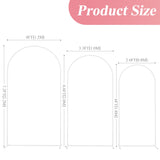 Fomcet Metal Arch Backdrop Stand White 7.2ft, 6.6ft, 6ft Wedding Arch Stand