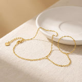 TOBENO 14K Gold Bracelets for Women 14K Gold Hand Chain for Women Rings Bracelet Hand Chain Unique Design with Refined Sparkle Womens Bracelets