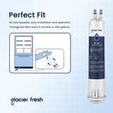 GLACIER FRESH EDR3RXD1 Compatible with 4396841 Refrigerator Water Filter, KAD3RXD1, WHR3RXD1, 4396841, 4396710, Filter 3, 46-9083,46-9030, 9030, 9083 Refrigerator Water Filter, 3 Pack