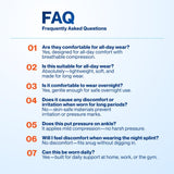 Modvel Foot & Ankle Brace Socks for Sprained Ankle Compression Sleeve - Plantar Fasciitis Relief Brace, Foot Support for pain Women & Men - Tendonitis & Arthritis Feet Sleeve, Stabilizing Ankles Wrap