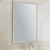 Go Bathrooms Aluminium Framed Bathroom Mirror 700mm x 600mm Wall-Mounted Bathroom Vanity Mirror Portrait Landscape Rectangular Mirror Modern Framed Design - Willow