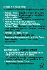 Heali Kinesiology Tape with Magnesium and Menthol, 20 Pcs Precut Strips, K Tape Roll, Knees, Physical Therapy Sports Tape for Muscle and Joint Pain Relief, Water Resistant, Pink Splatter