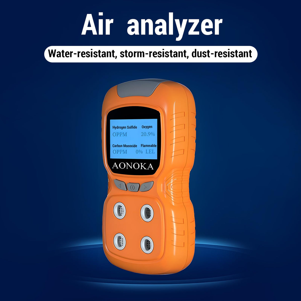 AONOKA Indoor Air Analysis Apparatus, Air Monitor, PM1.0 PM2.5 PM10 Dust Detector Tester with Data Record Quality Analyzer for Home Office