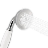 Vancoco Classic Handheld Shower Head - Universal Traditional Ceramic Handle High Pressure Brass Chrome Finish