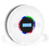 Smoke and Carbon Monoxide Detector, Combination Smoke Alarm and Carbon Monoxide Detector Battery Powered, CO Detector with Sensitive Sensor, LCD Display and Sound Warning