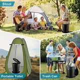 TRIPTIPS Upgrade Retractable Portable Toilet Travel Toilet Adjustable Height Camping Toilet Portable Potty for Adults Kids, Foldable Portable Toilet for Camping/Car