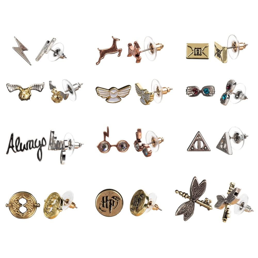 Harry Potter Hogwarts Symbols Zinc Alloy Earrings Set for Women