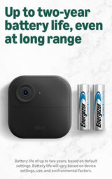 Blink Outdoor XR+ — Extended Range Wireless Outdoor 4 Camera with 10x security coverage powered by Blink's proprietary XR technology — 1 camera system
